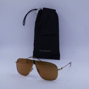 Givenchy GV40106U 30G Aviator Sunglasses – Gold\Brown